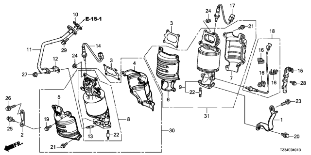 2020 Acura TLX Bolt, Flange 8X30 Diagram for 901655J2A00