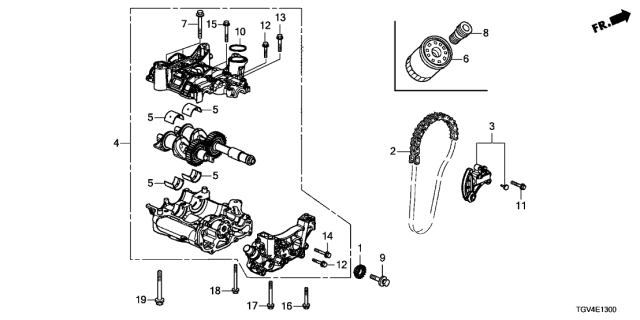 2021 Acura TLX  Pump Assembly, Oil Diagram for 151006B2A02