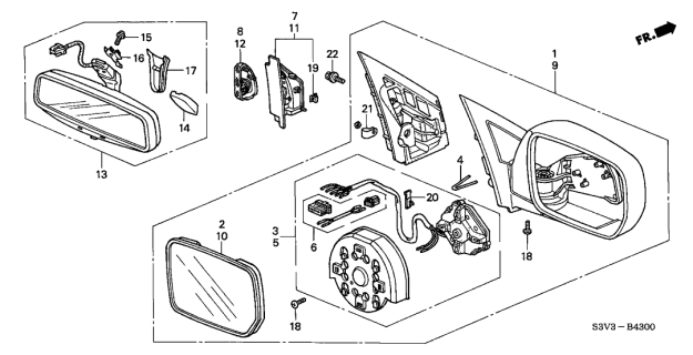 2001 Acura MDX  Wire, FRiction Diagram for 76212S0XA01