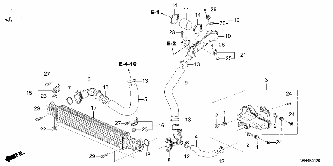 Acura 19710-6VJ-A01 INTERCOOLER COMP
