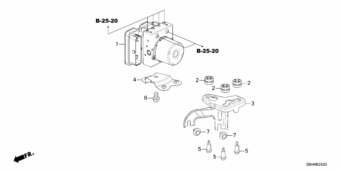 Acura 57100-3BJ-A01 MODULATOR ASSY., VSA