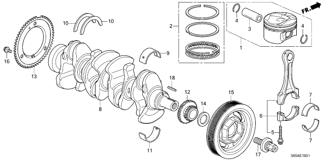 2024 Acura Integra PULLEY, CRANKSHAFT Diagram for 13810RPYG01
