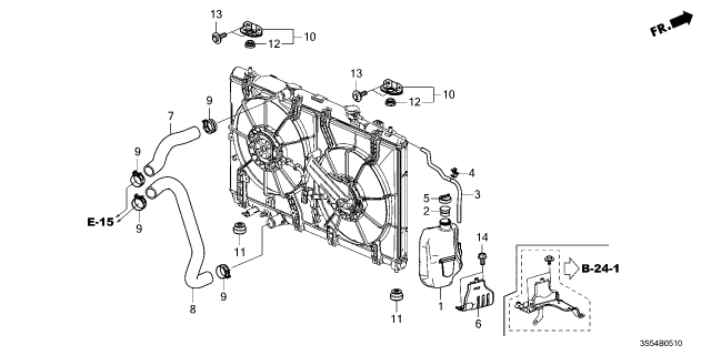 2024 Acura Integra BRKT, RESERVE TANK Diagram for 1911564AX00