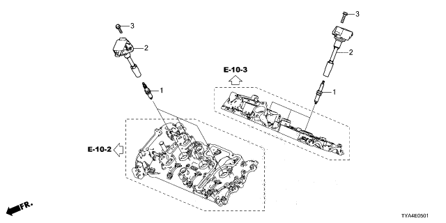 2022 Acura MDX COIL ASSY. PLUG TOP Diagram for 305206Y0J02