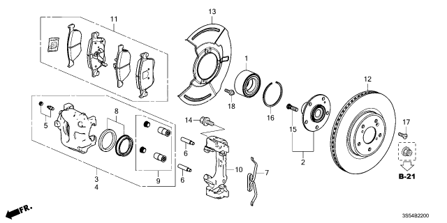 2023 Acura Integra ANCHOR Diagram for 45010TVCA01