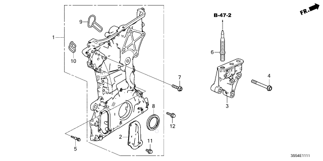 2026 Acura Integra CASE ASSY., CHAIN Diagram for 1141066VA00
