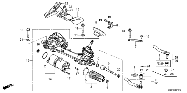 2026 Acura Integra RUBBER, STOPPER Diagram for 53537TBAA01
