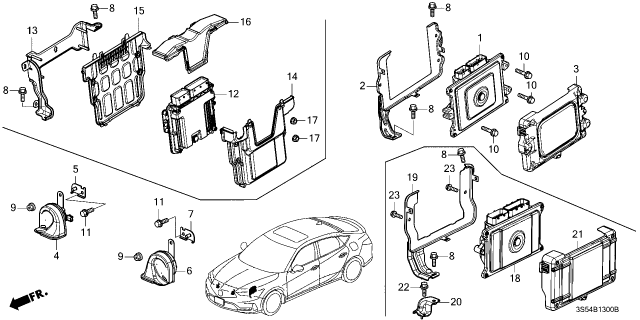 2025 Acura Integra COVER, PCM Diagram for 3782366VA00