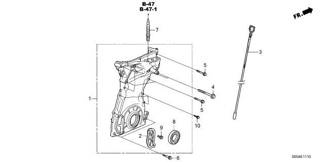 2023 Acura Integra DIPSTICK, OIL Diagram for 1565059B000