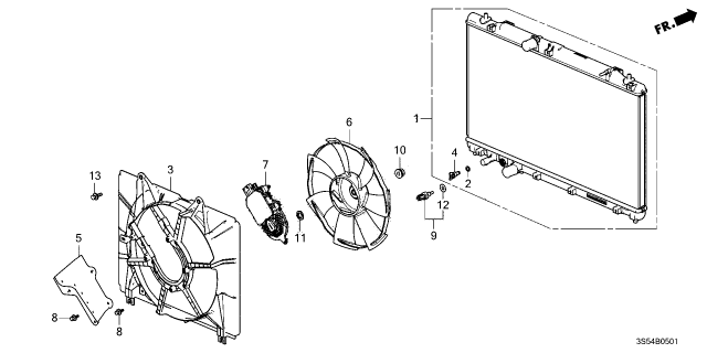2024 Acura Integra RADIATOR Diagram for 1901066VA01
