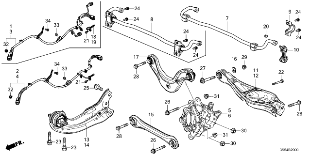 2023 Acura Integra KNUCKLE, R. RR Diagram for 52210T20A00