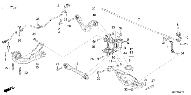 2025 Acura ADX BOLT-WASHER (12X94) Diagram for 90175TBAA11