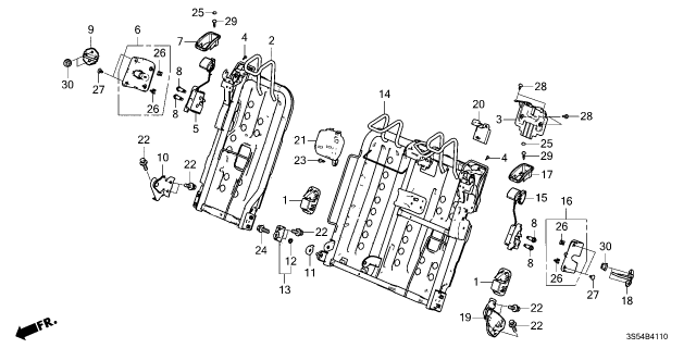 2025 Acura Integra BOLT, FLANGE (8X30) Diagram for 90139S5S000