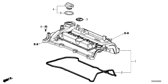 2024 Acura Integra COVER, CYLINDER HEAD Diagram for 123106LMA01