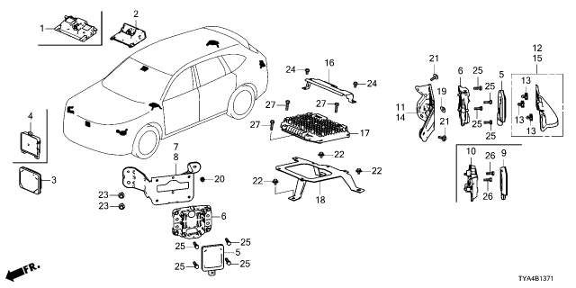 2026 Acura MDX CLIP Diagram for 8S4293A0A01