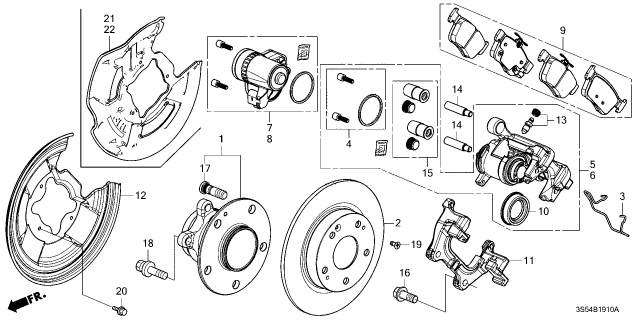 2024 Acura Integra BEARING ASSY., RR Diagram for 42200T60A01
