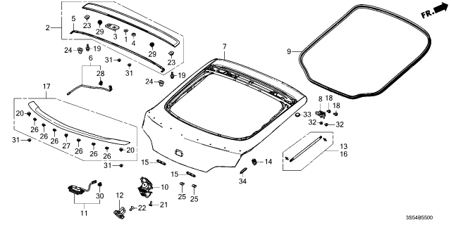 2023 Acura Integra CLIP Diagram for 915133T0003