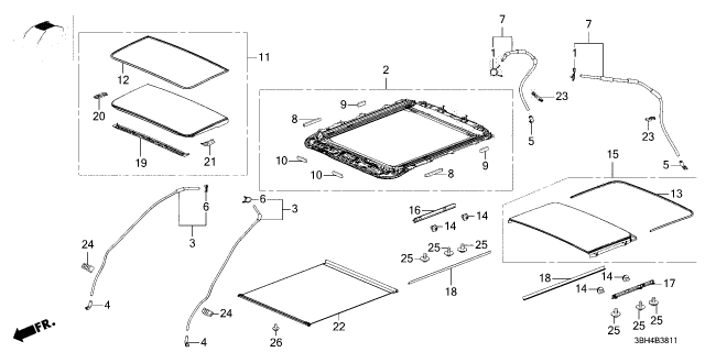 2025 Acura ADX TUBE, FR Diagram for 700503W0A00