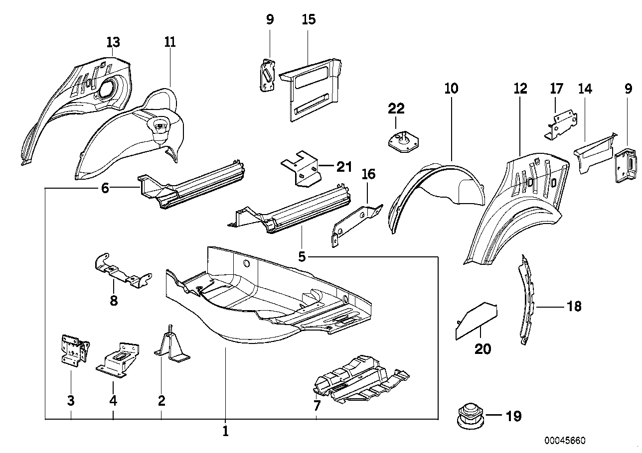 BMW 41-14-8-184-759 Support For Bracket For Fold.Top Flap Motor