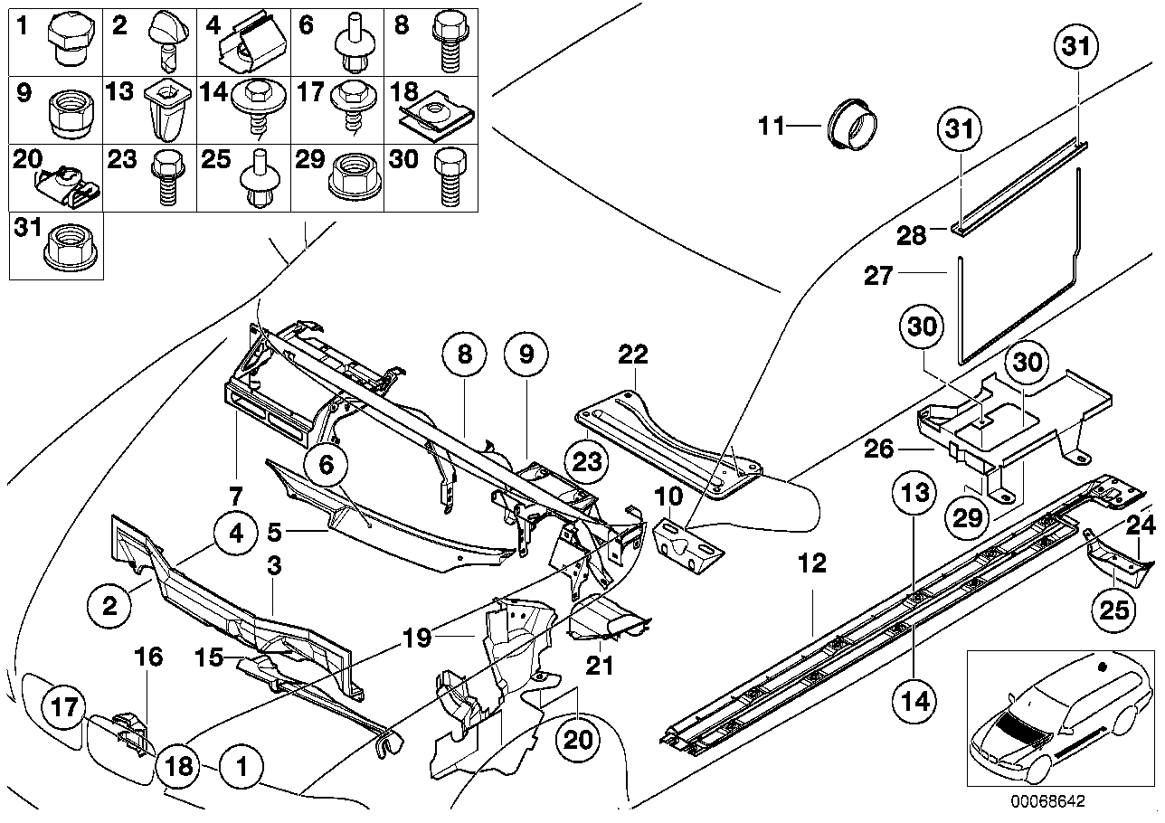 BMW 07-11-9-916-817 Hex Head Screw