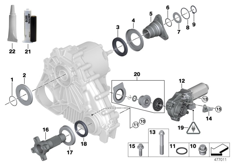 BMW 27-10-7-537-662 Output Flange
