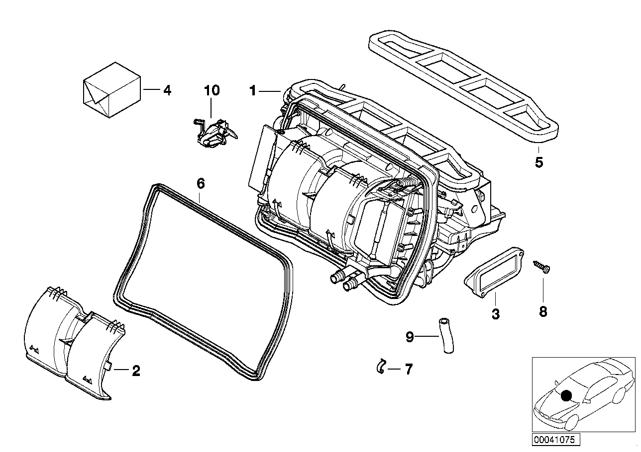 BMW 64-11-8-372-791 Set Small Parts For Air Conditioner.Adjust.Lever
