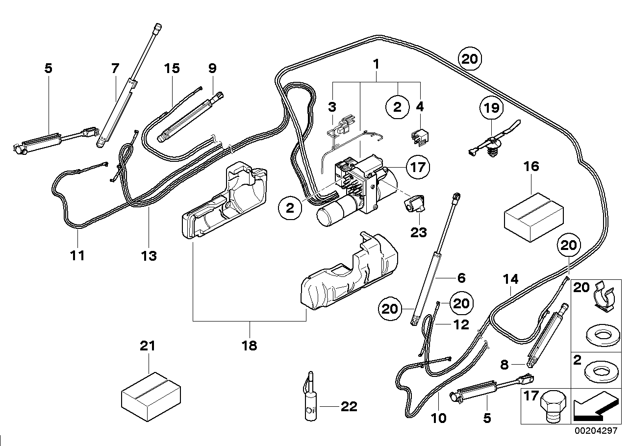 BMW 61-13-6-915-981 Cable Strap With Bracket