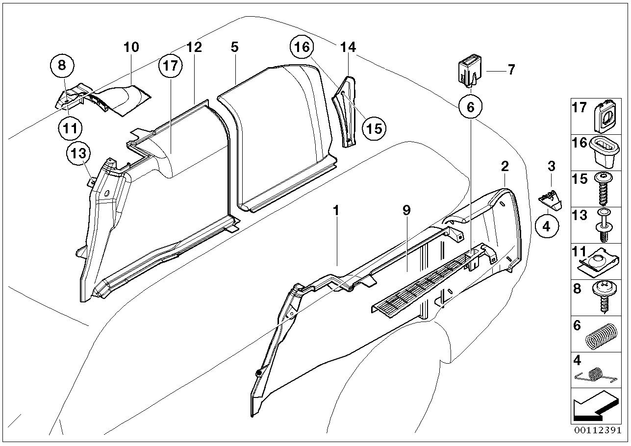 BMW 51-47-8-217-043 Left Trunk Flap