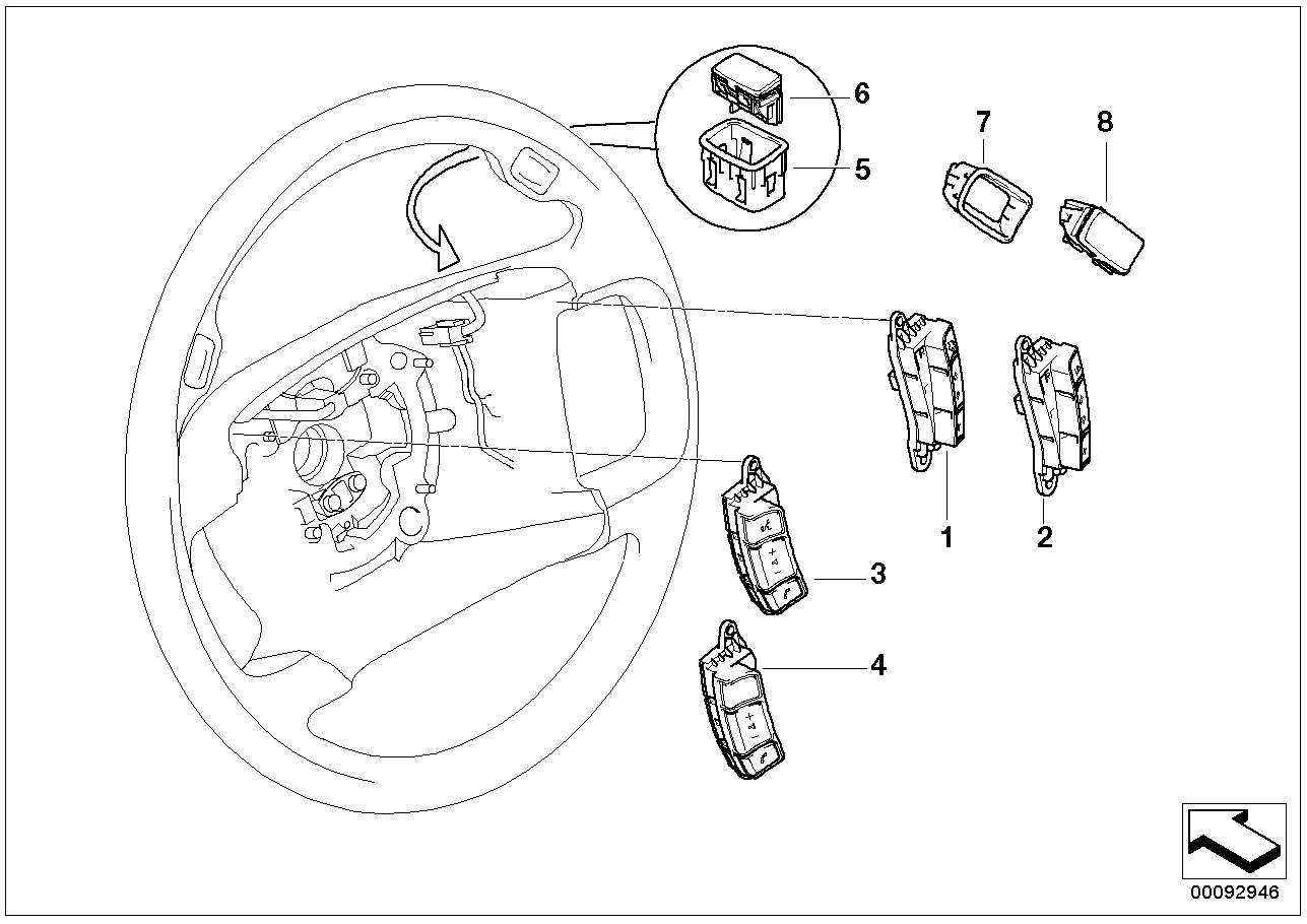 BMW 61-31-6-911-732 Finisher, Front