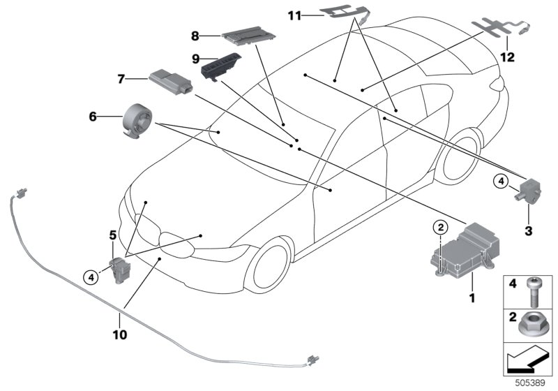 BMW 65-77-9-476-856 CONTROL UNIT AIRBAG