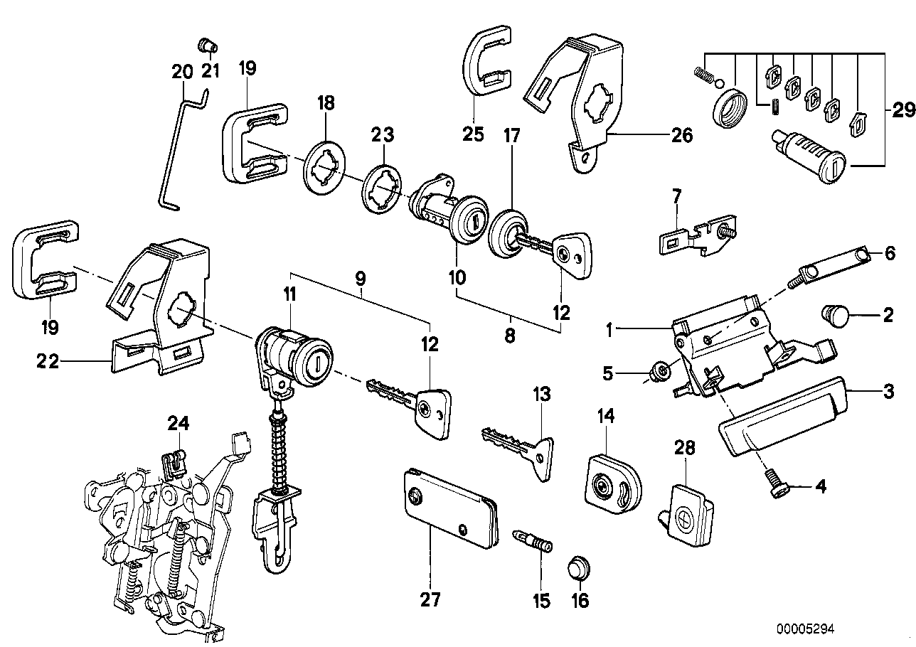 BMW 51-21-1-832-811 Lock Plate