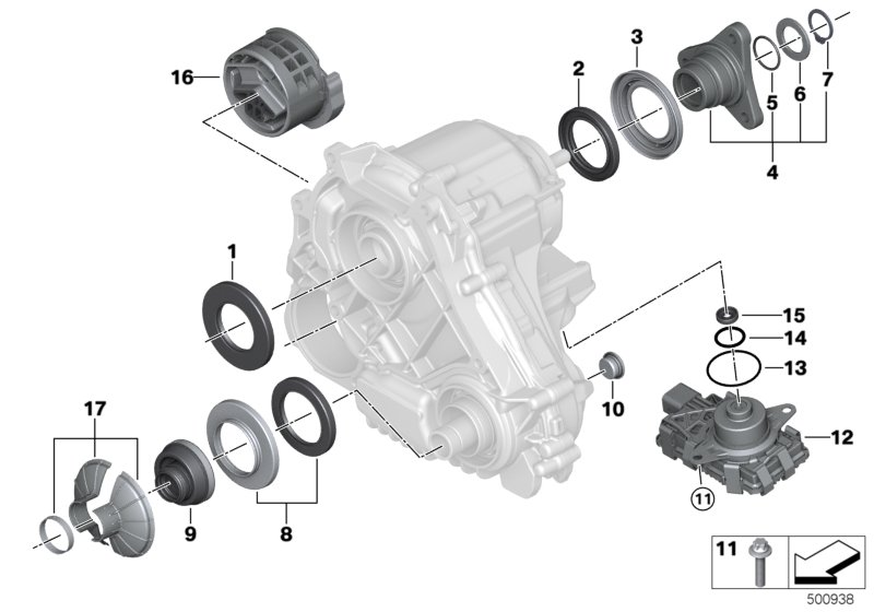 BMW 27-60-8-485-040 Longitudinal Torque Module