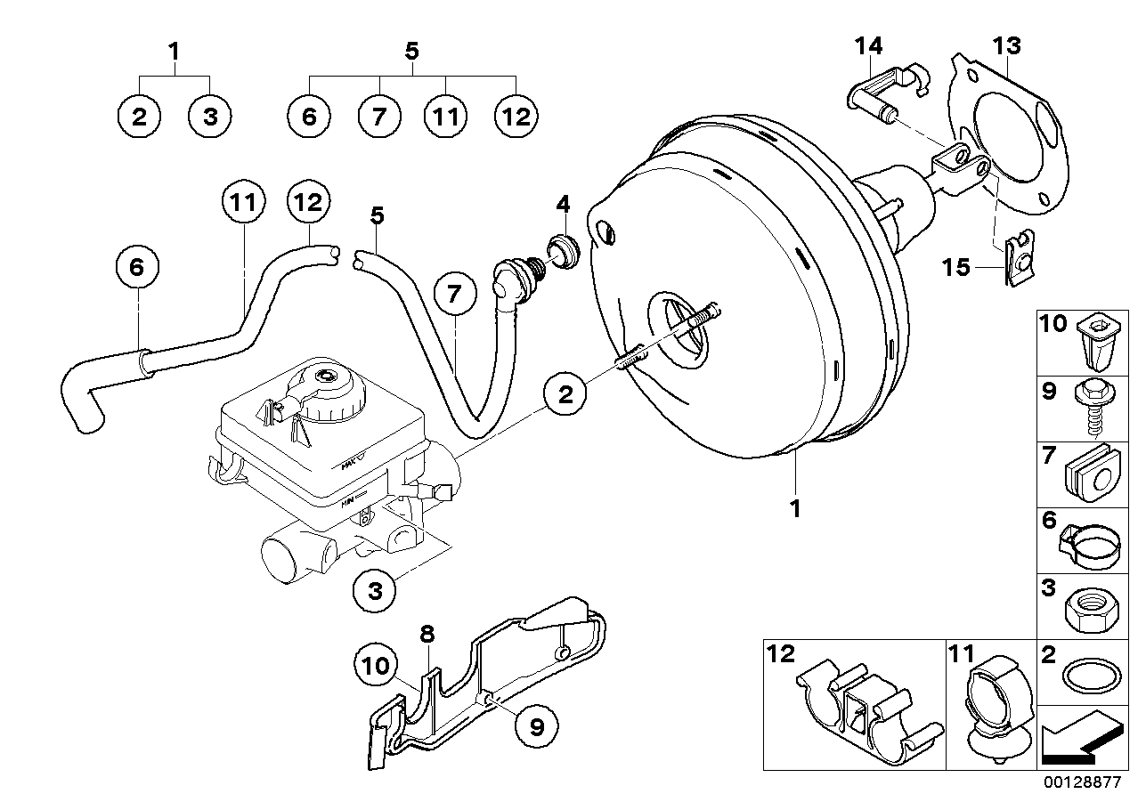 BMW 34-33-6-760-714 Tubing Support