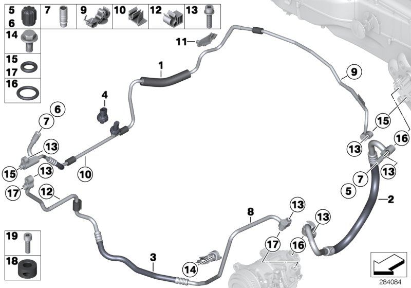 BMW 64-50-9-190-456 Holder