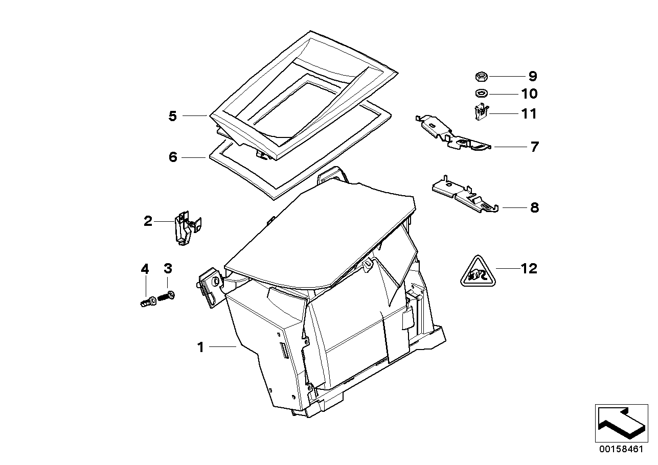 BMW 62-30-4-332-403 Clip