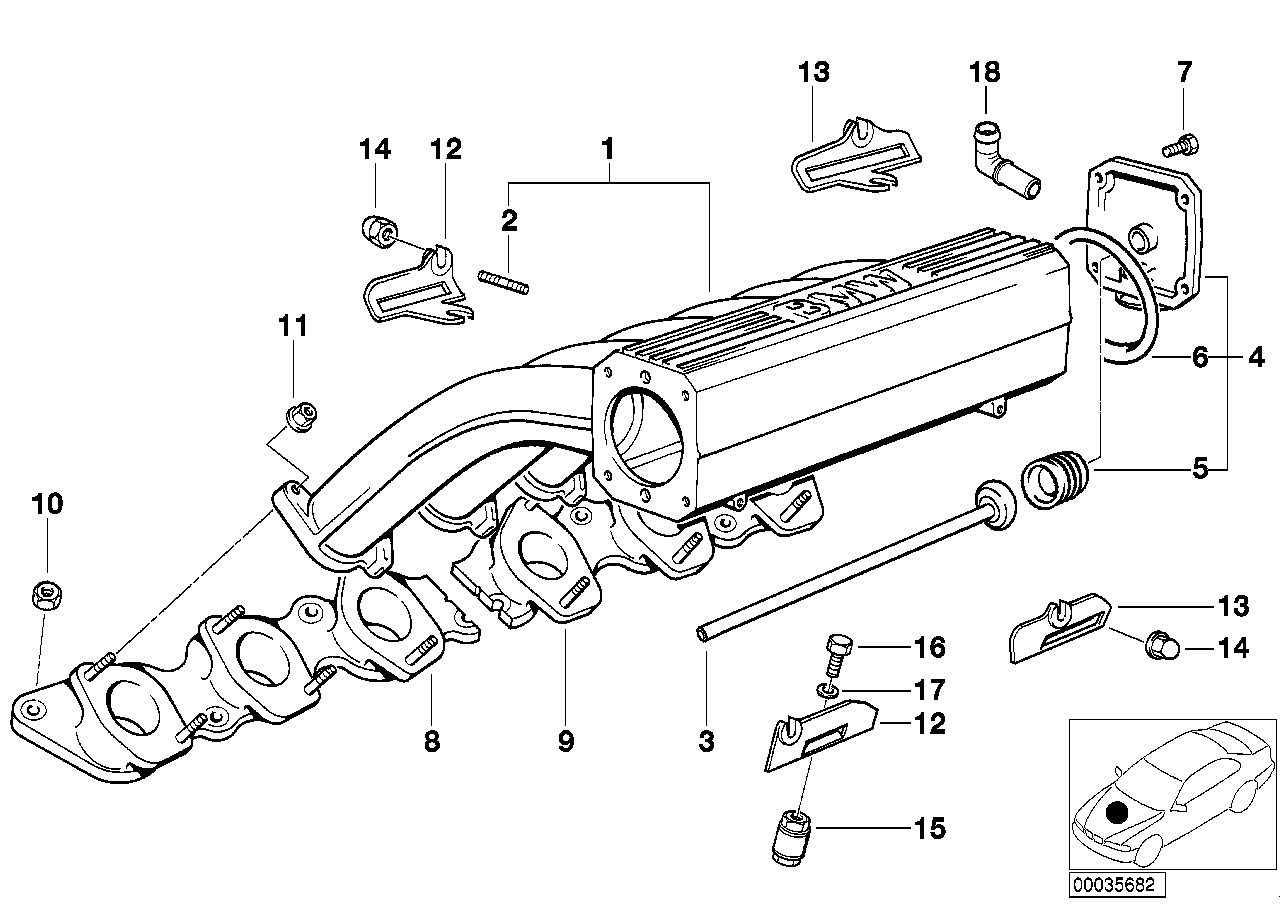 BMW 11-61-1-741-308 Support
