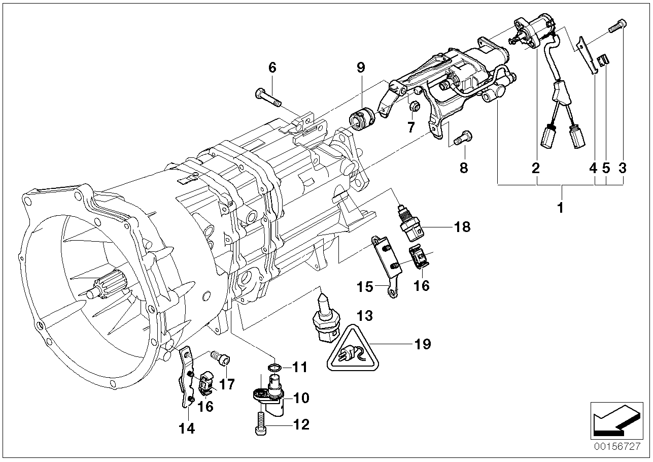 BMW 25-11-2-229-793 Gearshift Rod Joint