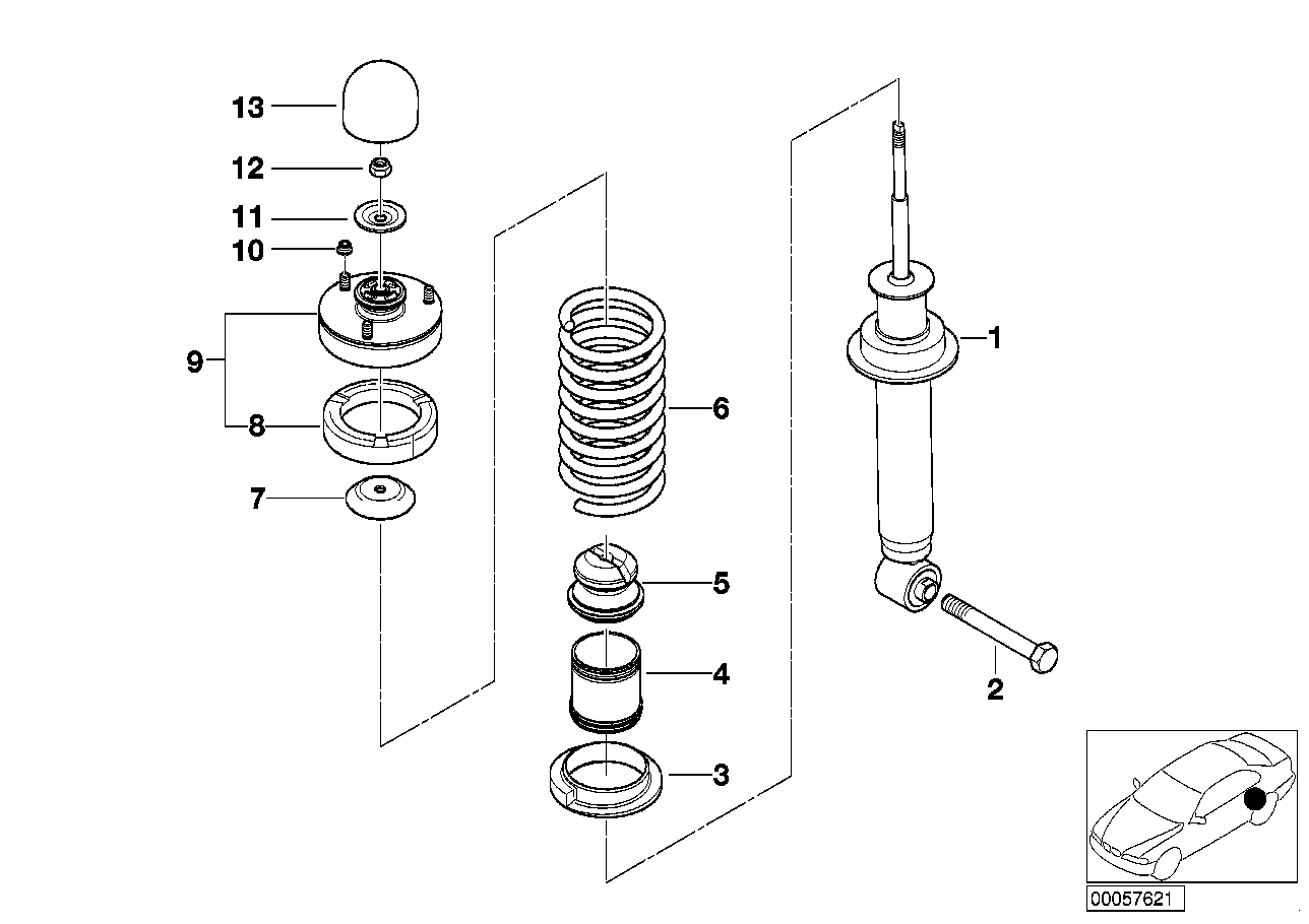 BMW 31-33-1-096-213 Self-Locking Collar Nut
