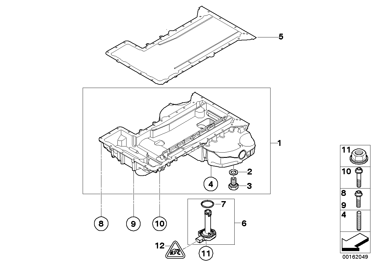BMW 07-12-9-905-599 Isa Screw With Washer