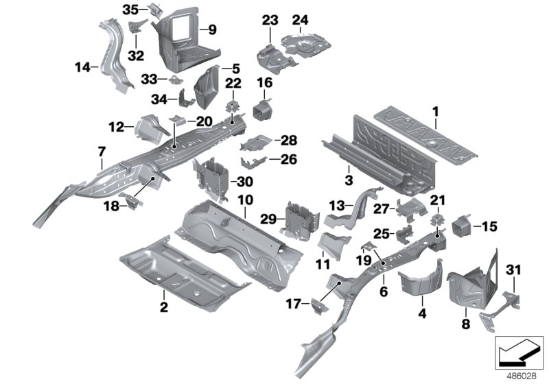 BMW 41-00-7-346-981 Bracket, Vibration Absorber
