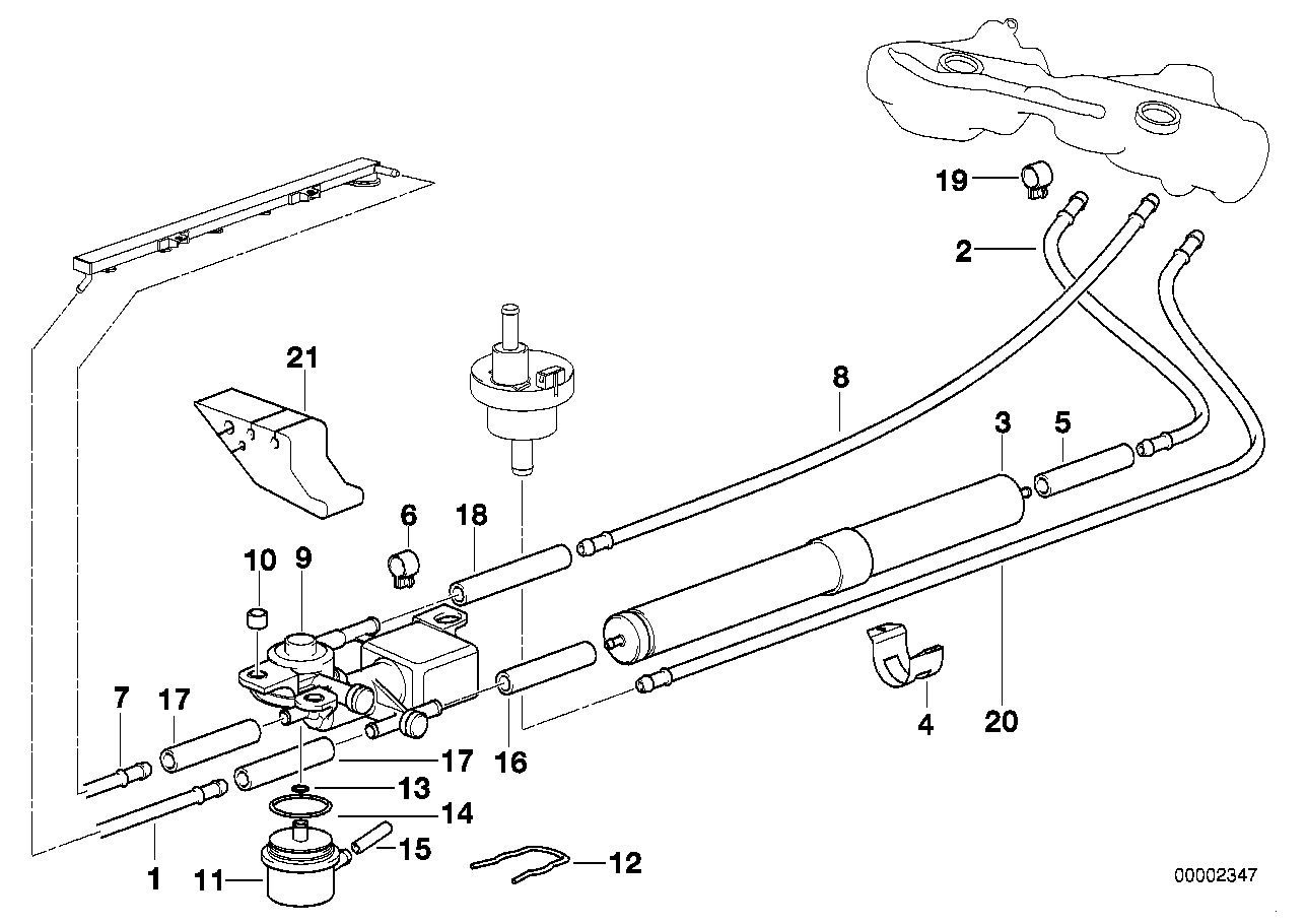 BMW 13-53-1-341-694 Clamping Spring