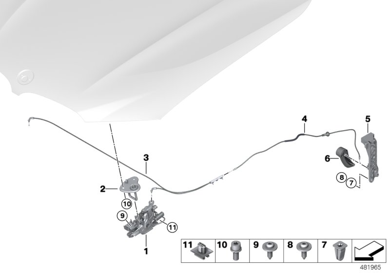 BMW 51-23-7-398-009 Combination Bracket, Left