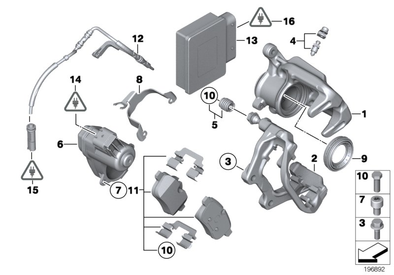 BMW 34-20-6-786-065 Cable Bracket, Left
