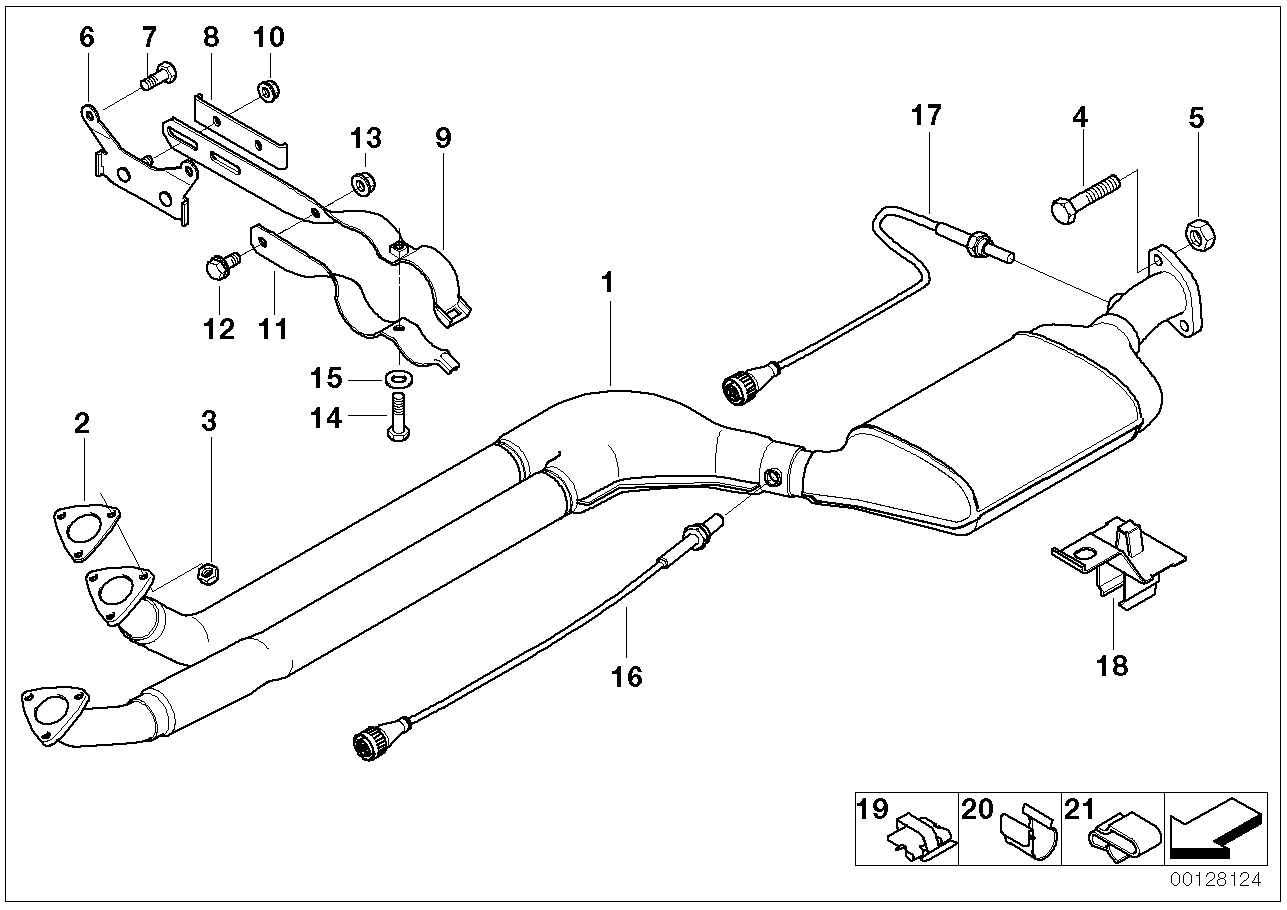BMW 18-30-1-435-006 Reinforcement Plate
