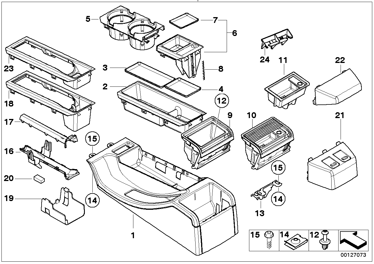 BMW 51-16-7-000-476 Bottom Part Of Cable Guide