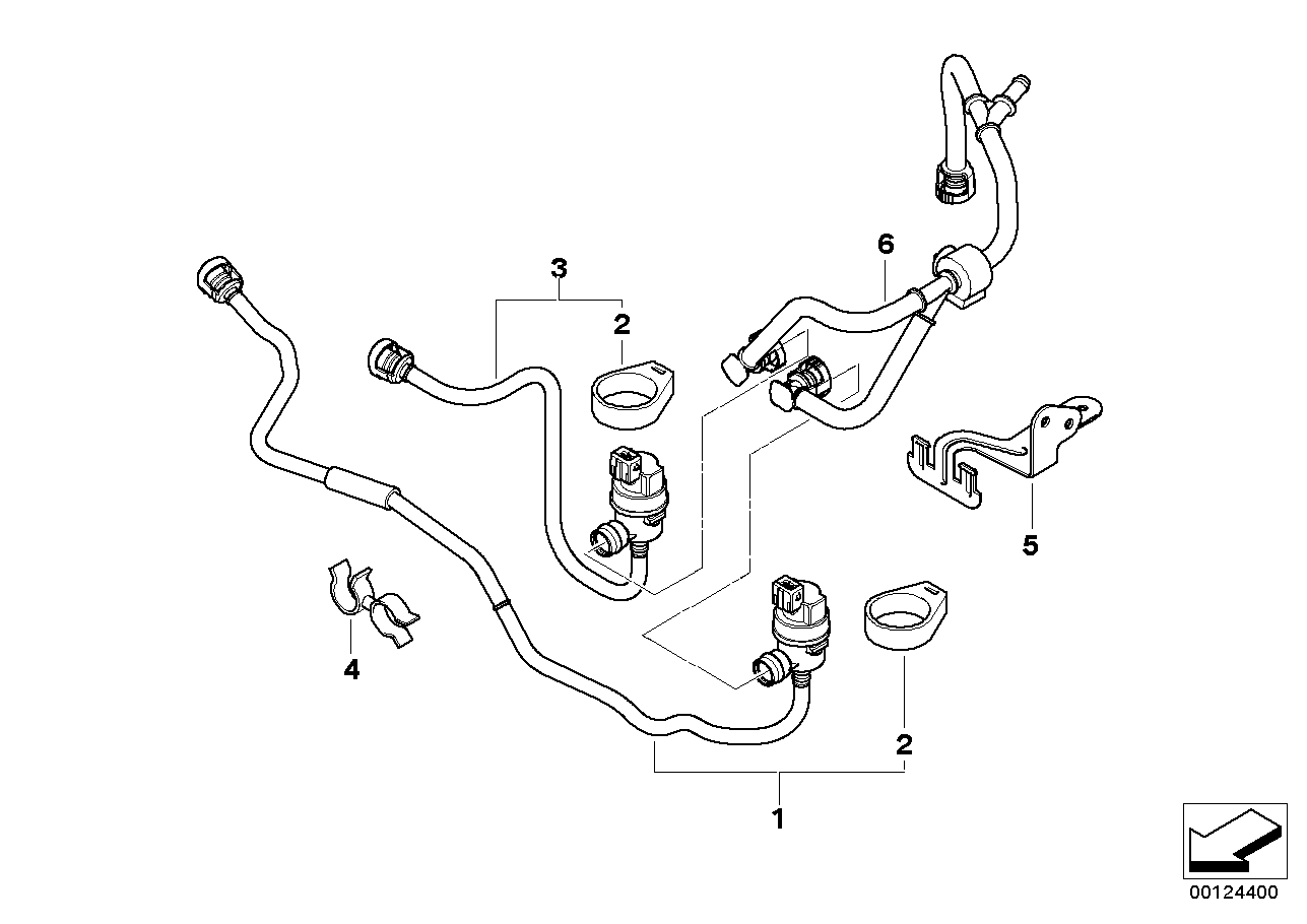 BMW 13-90-7-515-797 Bracket Ventilation Valve