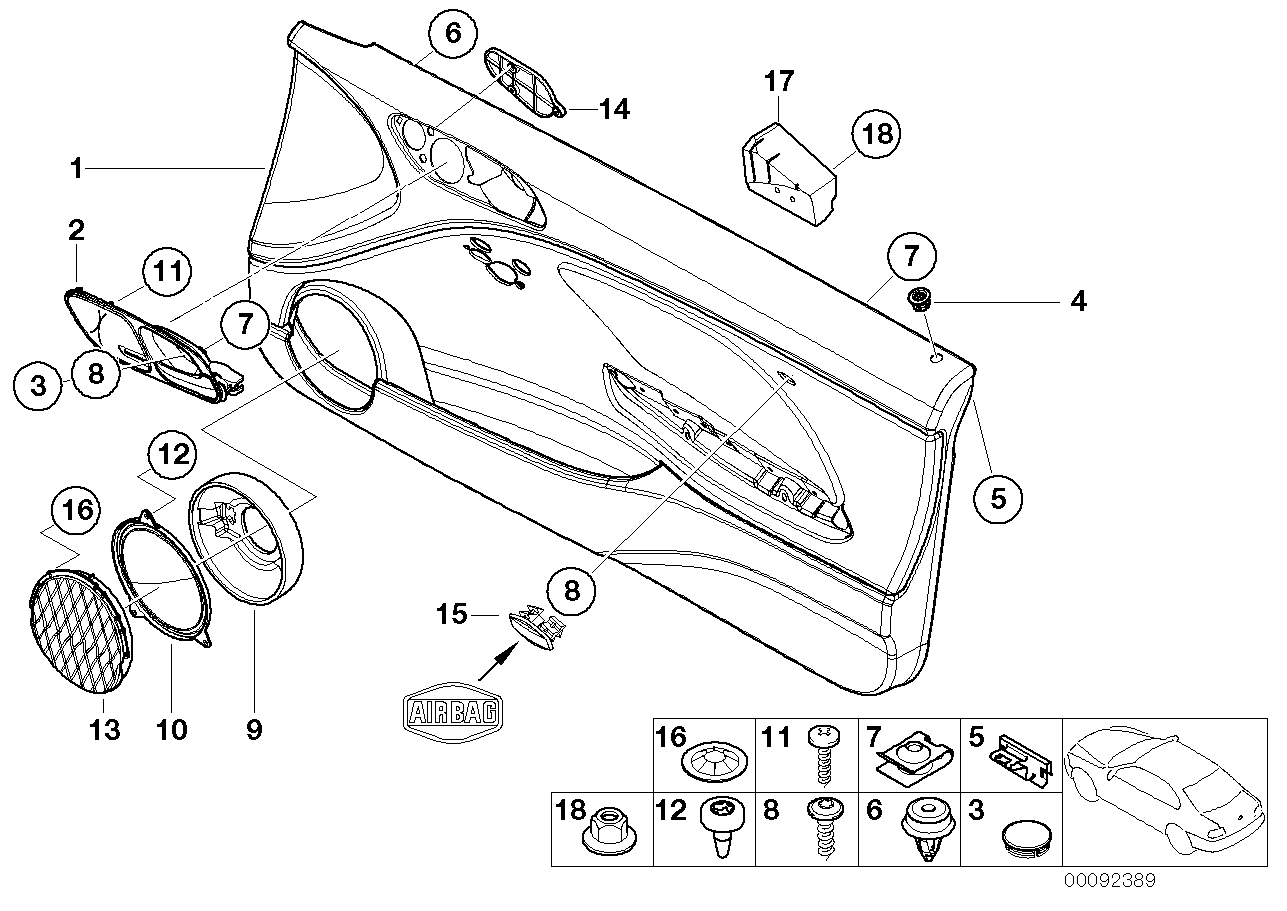 BMW 51-41-8-254-213 Blind Plate