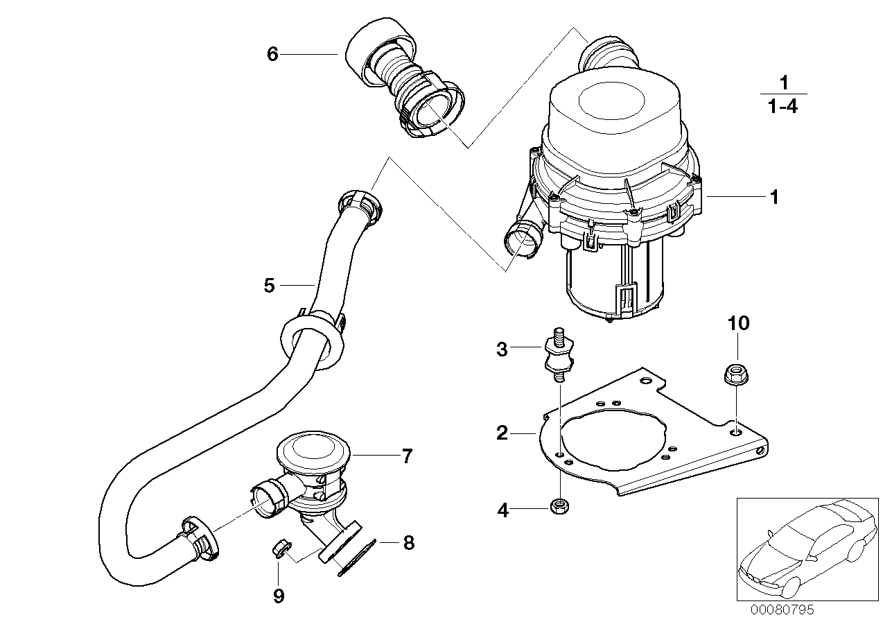 BMW 11-72-7-831-869 Pressure Hose Assy