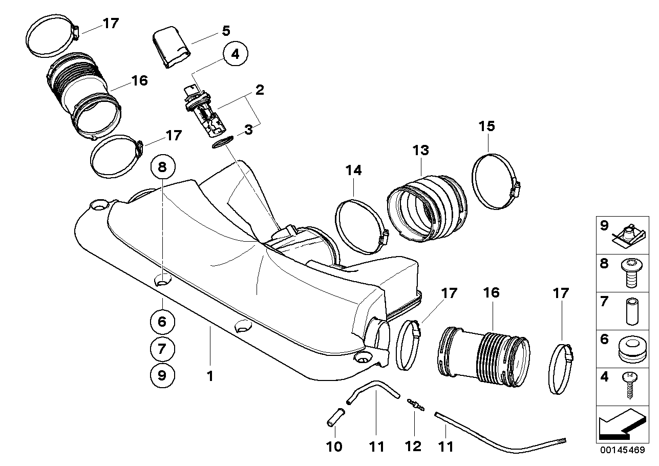 BMW 13-71-7-544-098 Connection Piece