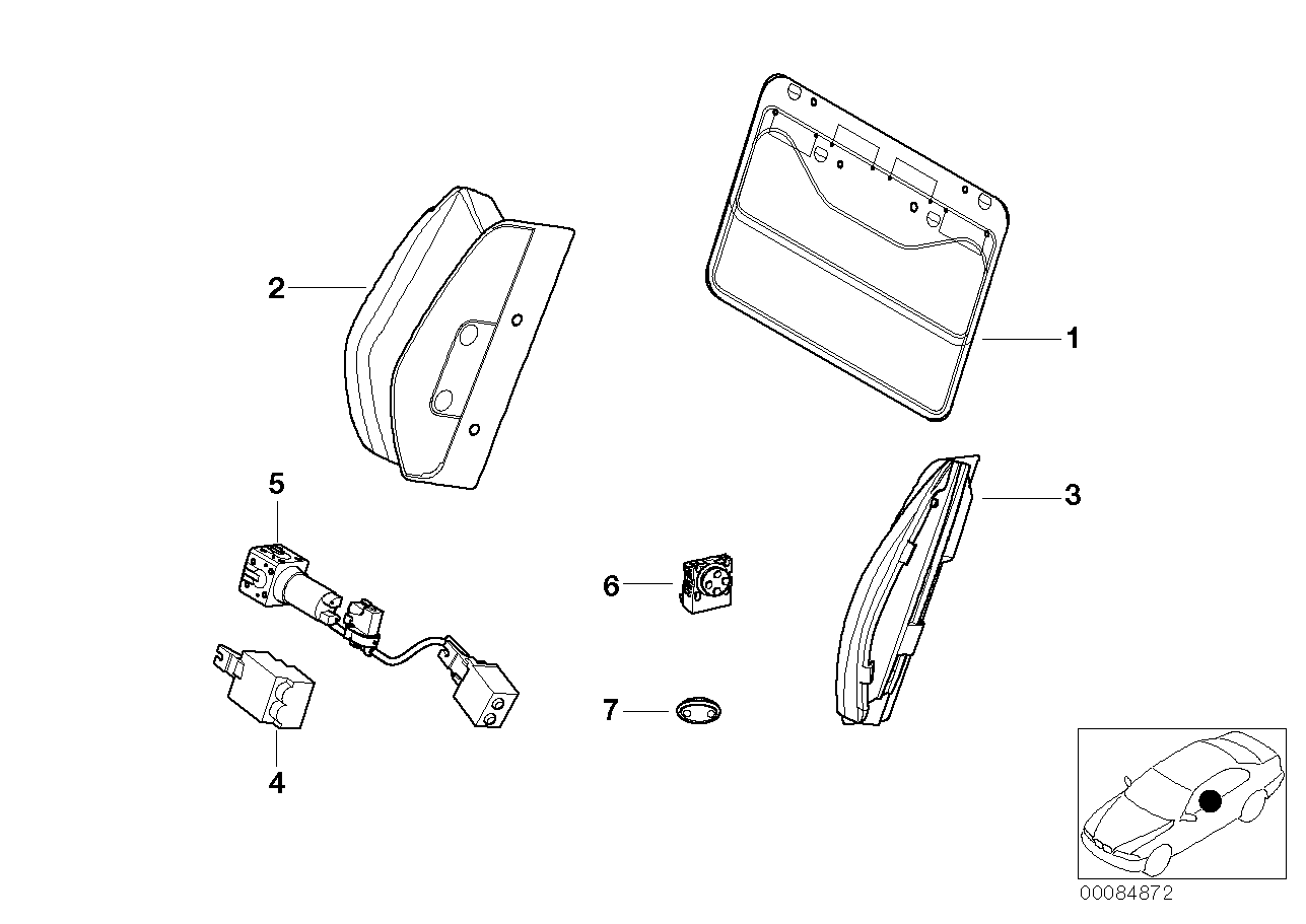 BMW 52-10-7-902-273 Lumbar Support Pump